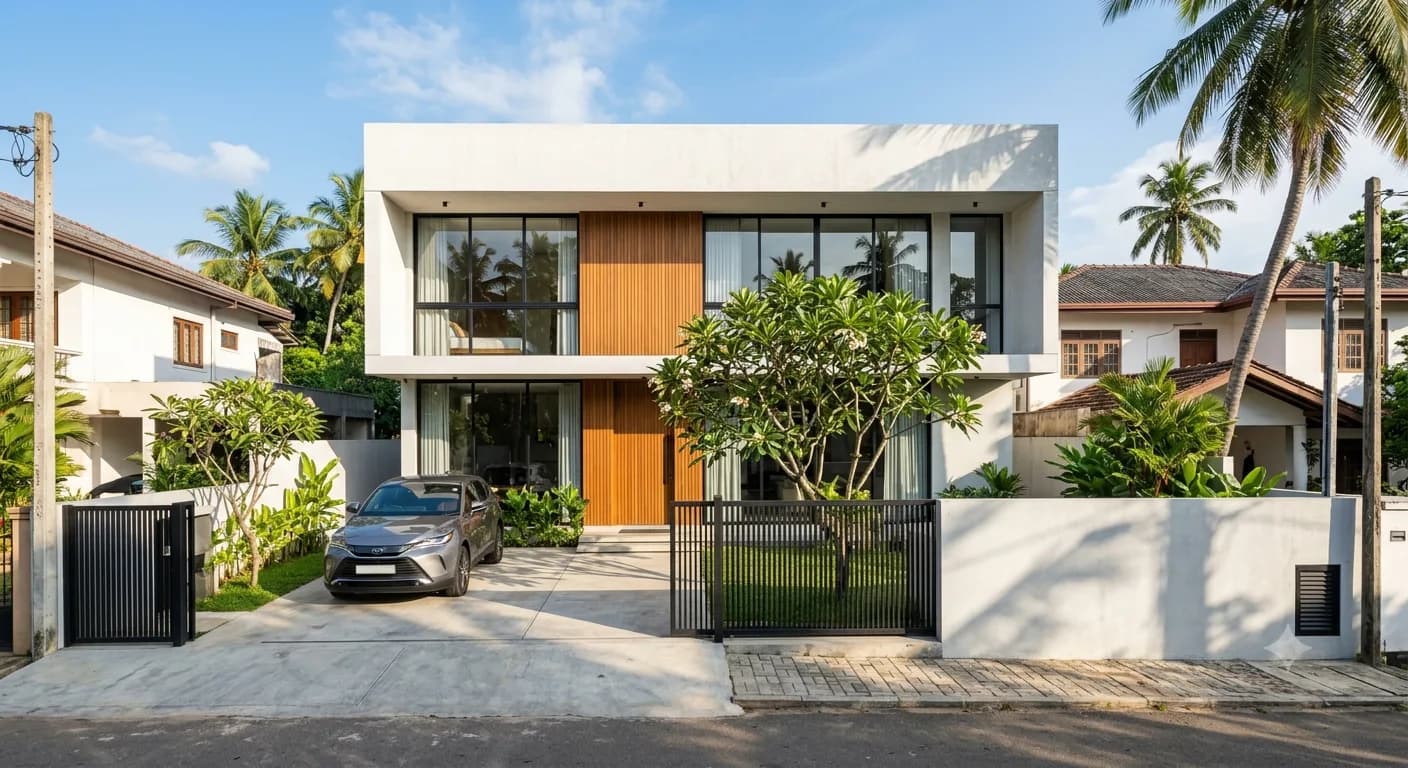 Architect-Designed Modern Tropical 3BR House for Sale in Nugegoda